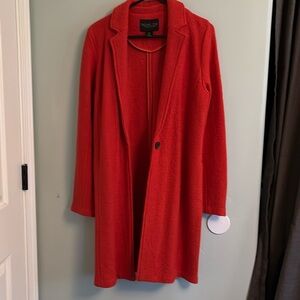 Rachel Zoe Rustic Orange Coatigan Small